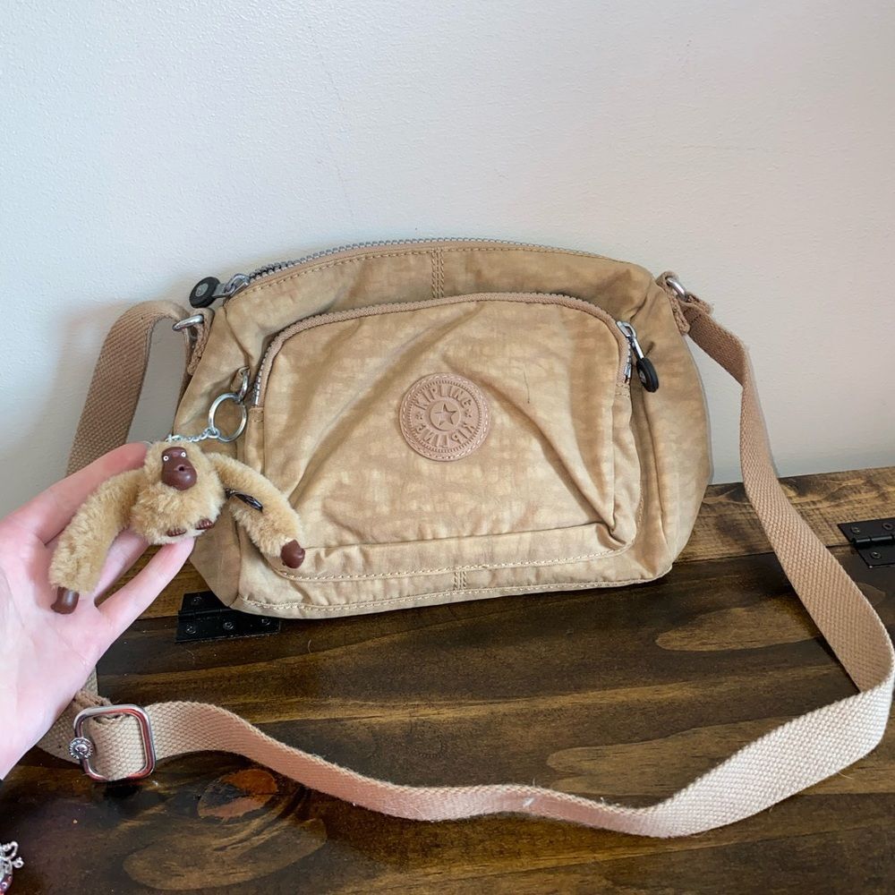 Kipling Tan Crossbody Purse Bag NEW
